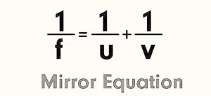 The mirror equation and magnification
